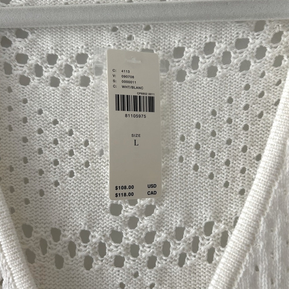 Beautiful open knit sweater with peplum size M - Picture 4 of 5